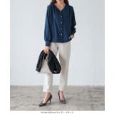 [ 裏起毛 ] 選べる5タイプ あったか裏地付きデザインブラウス［C6564］ | KOBE LETTUCE | 詳細画像28 