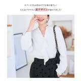 [ 裏起毛 ] 選べる5タイプ あったか裏地付きデザインブラウス［C6564］ | KOBE LETTUCE | 詳細画像2 