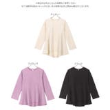 膨れ凹凸素材ペプラムチュニック［C6576］ | KOBE LETTUCE | 詳細画像10 