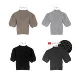 モックネックorスクエアネックぽわんスリーブニットトップス［C6609］ | KOBE LETTUCE | 詳細画像35 