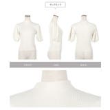 モックネックorスクエアネックぽわんスリーブニットトップス［C6609］ | KOBE LETTUCE | 詳細画像37 