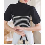 モックネックorスクエアネックぽわんスリーブニットトップス［C6609］ | KOBE LETTUCE | 詳細画像2 