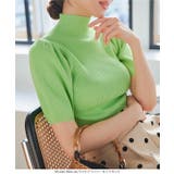 モックネックorスクエアネックぽわんスリーブニットトップス［C6609］ | KOBE LETTUCE | 詳細画像13 