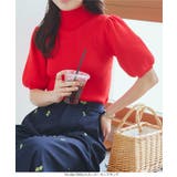 モックネックorスクエアネックぽわんスリーブニットトップス［C6609］ | KOBE LETTUCE | 詳細画像16 