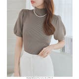 モックネックorスクエアネックぽわんスリーブニットトップス［C6609］ | KOBE LETTUCE | 詳細画像19 