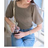 モックネックorスクエアネックぽわんスリーブニットトップス［C6609］ | KOBE LETTUCE | 詳細画像21 