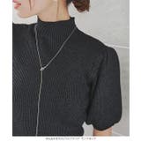 モックネックorスクエアネックぽわんスリーブニットトップス［C6609］ | KOBE LETTUCE | 詳細画像25 