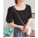 モックネックorスクエアネックぽわんスリーブニットトップス［C6609］ | KOBE LETTUCE | 詳細画像32 