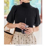 モックネックorスクエアネックぽわんスリーブニットトップス［C6609］ | KOBE LETTUCE | 詳細画像28 