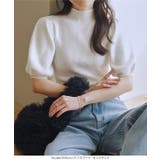 モックネックorスクエアネックぽわんスリーブニットトップス［C6609］ | KOBE LETTUCE | 詳細画像5 