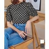 花柄モックネックトップス［C6742］ | KOBE LETTUCE | 詳細画像1 
