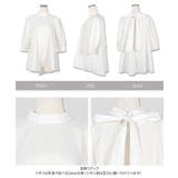 シワになりにくい パフスリーブAラインブラウス［C6824］ | KOBE LETTUCE | 詳細画像14 