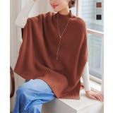 ポンチョ リブニットトップス［C6943］ | KOBE LETTUCE | 詳細画像1 