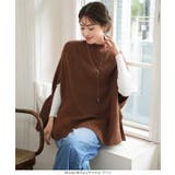 ポンチョ リブニットトップス［C6943］ | KOBE LETTUCE | 詳細画像7 