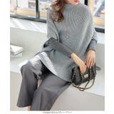 ポンチョ リブニットトップス［C6943］ | KOBE LETTUCE | 詳細画像4 