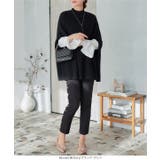 ポンチョ リブニットトップス［C6943］ | KOBE LETTUCE | 詳細画像9 