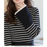 もっちりニットで着心地抜群袖バイカラーリブニットトップス リブニット ニット | KOBE LETTUCE | 詳細画像35 