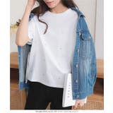 パールorビジューTシャツ［C7086］ | KOBE LETTUCE | 詳細画像3 