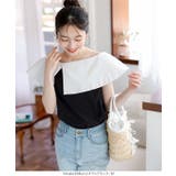 肩紐隠しテープ付きオフショルケープブラウス［C7099］ | KOBE LETTUCE | 詳細画像13 