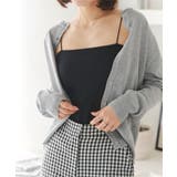 ブラック | カップ付きベアキャミソール［C7100］ | KOBE LETTUCE