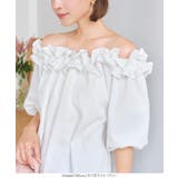 シワになりにくい 3wayオフショルフリルブラウス［C7158］ | KOBE LETTUCE | 詳細画像5 