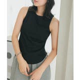 ブラック | カップ付きヘビーウェイトリブアメスリタンクトップ［C7162］ | KOBE LETTUCE