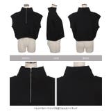 ハーフジップダイバーベストトップス［C7173］ | KOBE LETTUCE | 詳細画像11 