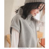 ハーフジップダイバーベストトップス［C7173］ | KOBE LETTUCE | 詳細画像5 