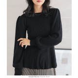 ぽわん袖ペプラムリブニットトップス［C7185］ | KOBE LETTUCE | 詳細画像2 