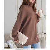 ボートネックorタートルネックもっちりニットチュニック［C7193］ | KOBE LETTUCE | 詳細画像9 