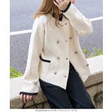 ダブルボタンもっちもちニットジャケット［C7195］ | KOBE LETTUCE | 詳細画像6 