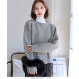 ダブルボタンもっちもちニットジャケット［C7195］ | KOBE LETTUCE | 詳細画像16 