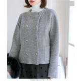 ダブルボタンもっちもちニットジャケット［C7195］ | KOBE LETTUCE | 詳細画像17 