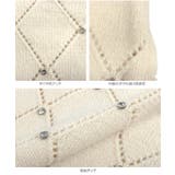 ダイヤ柄ビジューニットトップス［C7196］ | KOBE LETTUCE | 詳細画像11 