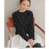 ダイヤ柄ビジューニットトップス［C7196］ | KOBE LETTUCE | 詳細画像7 