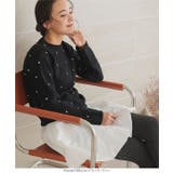 ダイヤ柄ビジューニットトップス［C7196］ | KOBE LETTUCE | 詳細画像8 