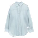 ブルー | 3wayキャミストラップ付オフショルシアービッグシャツ［C7247］ | KOBE LETTUCE