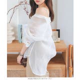 3wayキャミストラップ付オフショルシアービッグシャツ［C7247］ | KOBE LETTUCE | 詳細画像5 