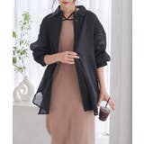 ブラック | 3wayキャミストラップ付オフショルシアービッグシャツ［C7247］ | KOBE LETTUCE