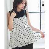 フラワー刺繍シアージャガードビスチェトップス［C7279］ | KOBE LETTUCE | 詳細画像1 