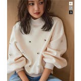 ビジューダイバーモックネックトップス［C7311］ | KOBE LETTUCE | 詳細画像1 