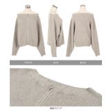 ダブルジップオフショルニットトップス［C7323］ | KOBE LETTUCE | 詳細画像17 