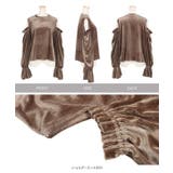 ショルダーカットベロアトップス［C7332］ | KOBE LETTUCE | 詳細画像11 