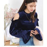 ショルダーカットベロアトップス［C7332］ | KOBE LETTUCE | 詳細画像8 