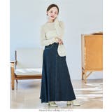 [ 田中亜希子さんコラボ ]クルーネックシアーリブニットトップス［C7339］ | KOBE LETTUCE | 詳細画像12 