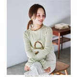 [ 田中亜希子さんコラボ ]クルーネックシアーリブニットトップス［C7339］ | KOBE LETTUCE | 詳細画像13 