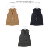 サークルボタンフェイクウールジレベスト［C7356］ | KOBE LETTUCE | 詳細画像9 