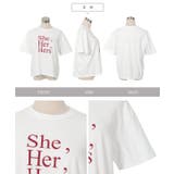 [ 春名亜美さんコラボ ]選べるロゴプリントカットソー［C7359］ | KOBE LETTUCE | 詳細画像31 