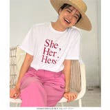 [ 春名亜美さんコラボ ]選べるロゴプリントカットソー［C7359］ | KOBE LETTUCE | 詳細画像12 