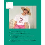 [ 春名亜美さんコラボ ]選べるロゴプリントカットソー［C7359］ | KOBE LETTUCE | 詳細画像5 